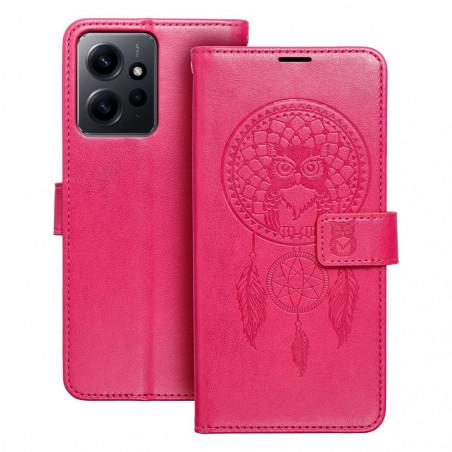 Peňaženkové puzdro MEZZO Book na XIAOMI Redmi Note 12 4G Lapač snov Purpurový