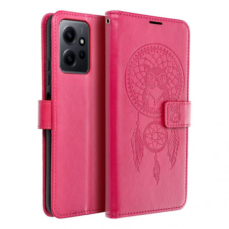 Peňaženkové puzdro MEZZO Book na XIAOMI Redmi Note 12 4G Lapač snov Purpurový