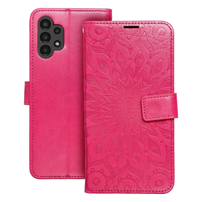 Peňaženkové puzdro MEZZO Book na Samsung Galaxy A13 LTE Mandala  Purpurový