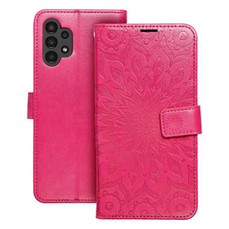 Peňaženkové puzdro MEZZO Book na Samsung Galaxy A13 LTE Mandala Purpurový