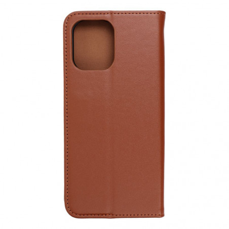 Peňaženkové puzdro Leather case SMART PRO na XIAOMI Redmi 12 Elegant Hnedý