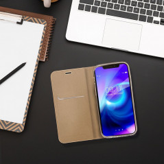 Peňaženkové puzdro LUNA Book Gold na Apple iPhone 15 Pro Max Elegant  Zlatý