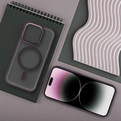 Kryt Matte Mag Cove na Apple iPhone 12 MagSAFE  Fialový (Purple)