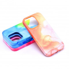 Kryt Leather Mag Cover na Apple iPhone 11 Elegant  MagSAFE  Oranžová škvrna