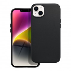 Kryt Leather Mag Cover na Apple iPhone 14 Plus Elegant MagSAFE Čierny