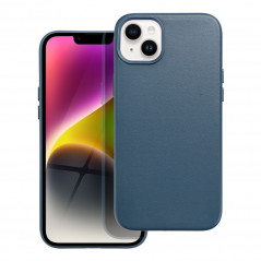 Kryt Leather Mag Cover na Apple iPhone 14 Plus Elegant MagSAFE Indigový modrý