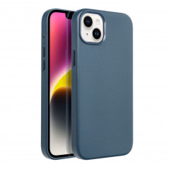 Kryt Leather Mag Cover na Apple iPhone 14 Plus Elegant MagSAFE Indigový modrý