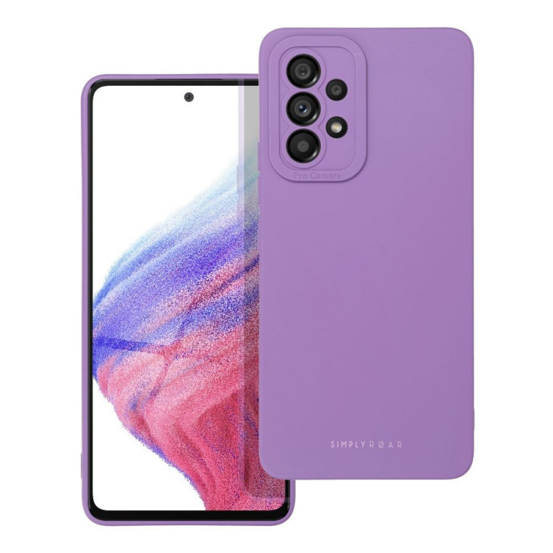 Kryt Roar Luna na Samsung Galaxy A53 5G Jednofarebný, Štýlový, Estetický doplnok  Fialový (Violet)