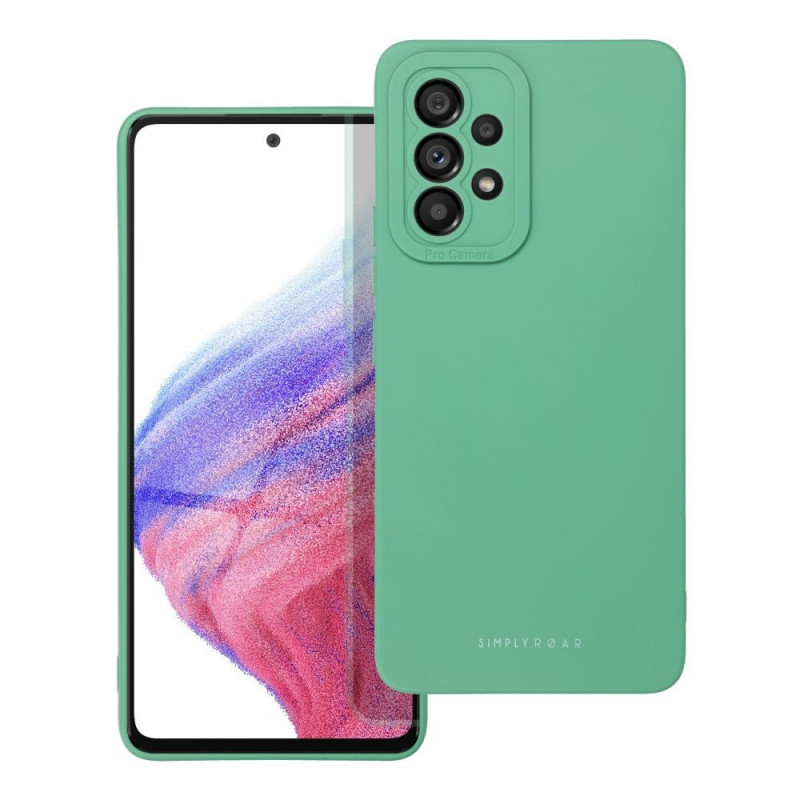 Kryt Roar Luna na Samsung Galaxy A53 5G Jednofarebný, Štýlový, Estetický doplnok  Zelený