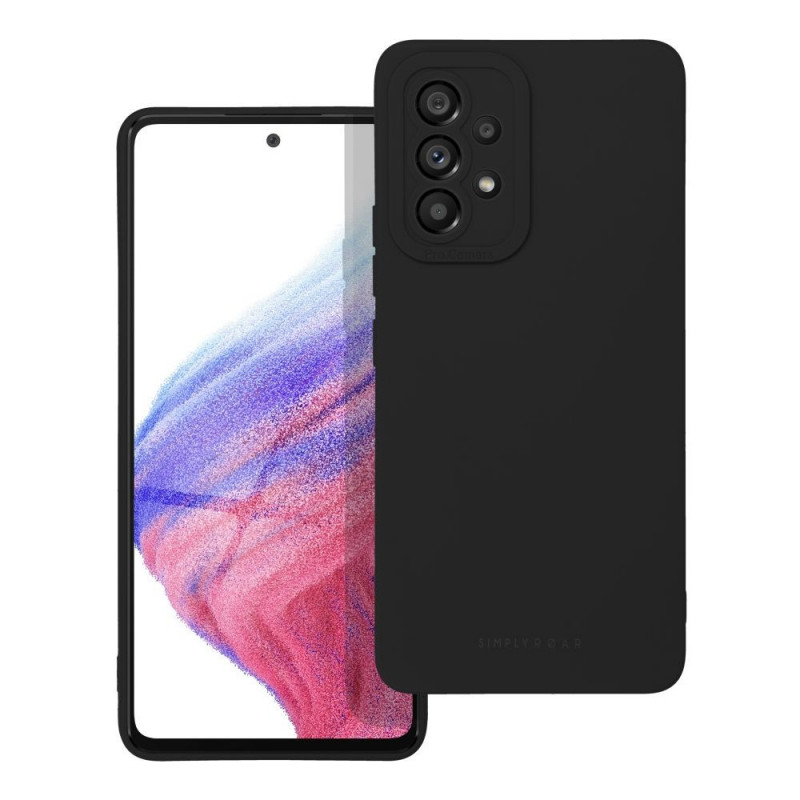 Kryt Roar Luna na Samsung Galaxy A53 5G Jednofarebný, Štýlový, Estetický doplnok  Čierny