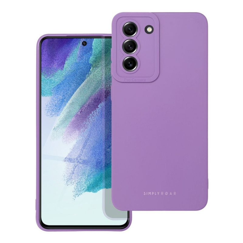 Kryt Roar Luna na Samsung Galaxy S21 FE 5G Jednofarebný, Štýlový, Estetický doplnok  Fialový (Violet)