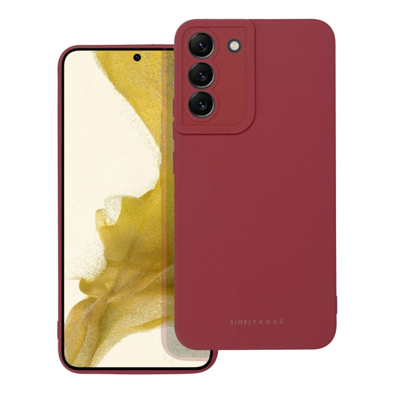 Kryt Roar Luna na Samsung Galaxy S22 Plus Jednofarebný, Štýlový, Estetický doplnok  Červený