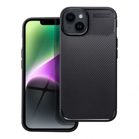 Kryt Carbon premium na Apple iPhone 14 Elegant Čierny