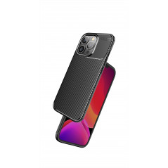 Kryt Carbon premium na Apple iPhone 14 Elegant  Čierny