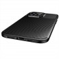 Kryt Carbon premium na Apple iPhone 14 Pro Elegant  Čierny