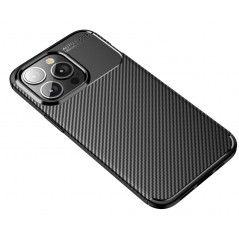 Kryt Carbon premium na Apple iPhone 14 Pro Elegant  Čierny