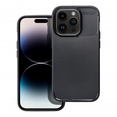 Kryt Carbon premium na Apple iPhone 14 Pro Elegant  Čierny