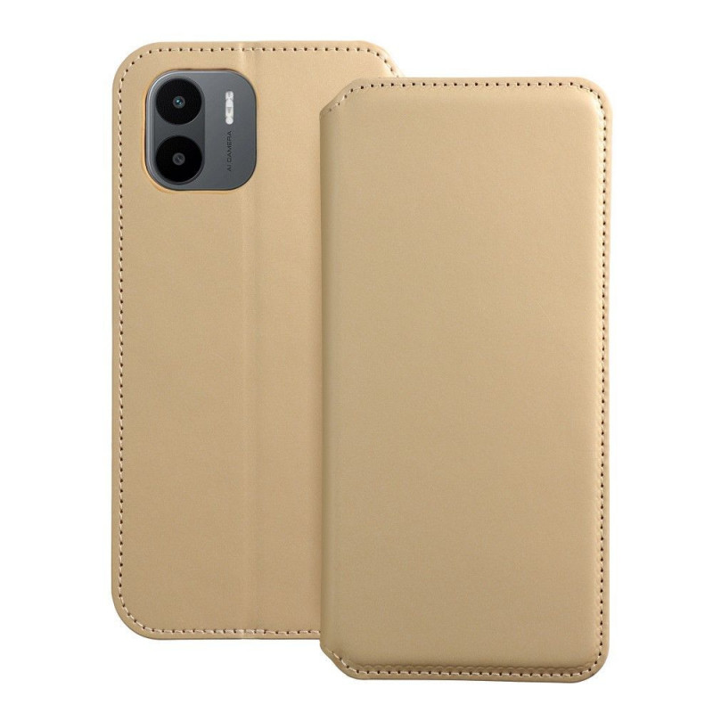 Peňaženkové puzdro Dual Pocket book na XIAOMI Redmi A1 Zlatý 