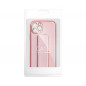 Kryt LEATHER Case Kickstand na Apple iPhone 14 Pro Ružový