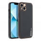 Kryt Leather na Apple iPhone 14 Čierny
