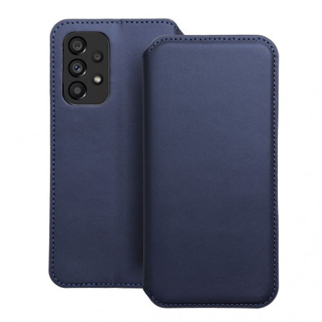 Peňaženkové puzdro Dual Pocket book na Samsung Galaxy A53 5G Tmavší modrý