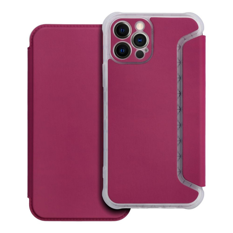 Peňaženkové puzdro Piano Book na Apple iPhone 12 Pro Purpurový
