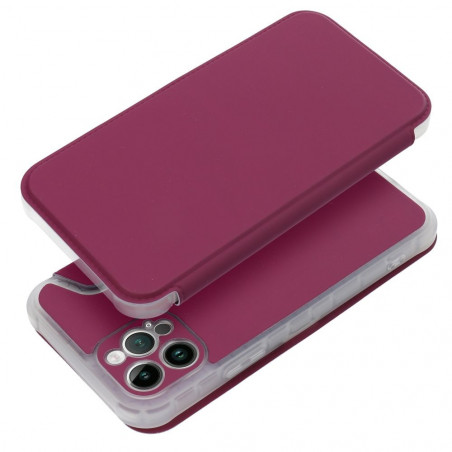 Peňaženkové puzdro Piano Book na Apple iPhone 12 Pro Purpurový