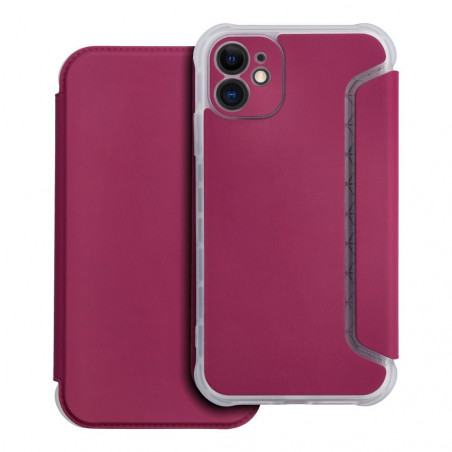 Peňaženkové puzdro Piano Book na Apple iPhone 11 Purpurový