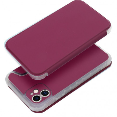 Peňaženkové puzdro Piano Book na Apple iPhone 11 Purpurový