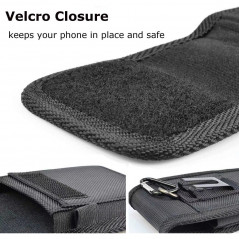 Univerzálne puzdro, Vertikálne puzdro Vertical Belt Holster OXFORD na Apple iPhone 13 Pro Čierny