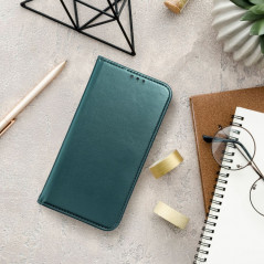 Peňaženkové puzdro Smart Magneto book na Samsung Galaxy M12 Tmavo zelený