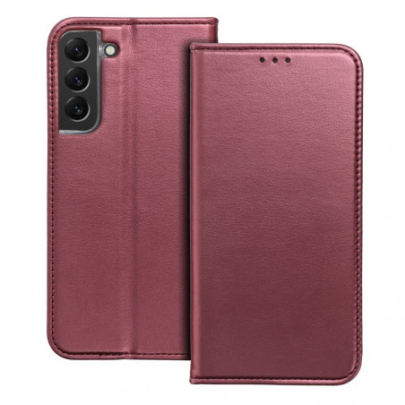 Peňaženkové puzdro Smart Magneto book na Samsung Galaxy S22 Bordový
