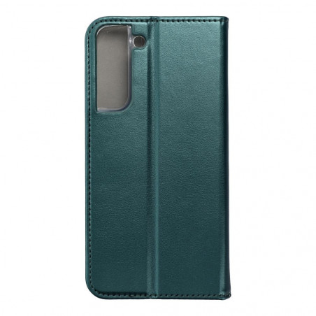 Peňaženkové puzdro Smart Magneto book na Samsung Galaxy S22 Plus Tmavo zelený