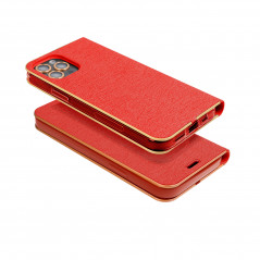 Peňaženkové puzdro LUNA Book Gold na XIAOMI Redmi Note 11S Elegant  Červený