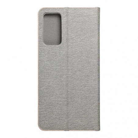 Peňaženkové puzdro LUNA Book Gold na XIAOMI Redmi Note 11 Pro Elegant Strieborný