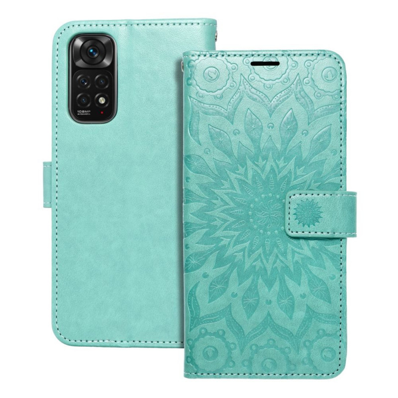 Peňaženkové puzdro MEZZO Book na XIAOMI Redmi Note 11 Mandala  Zelený