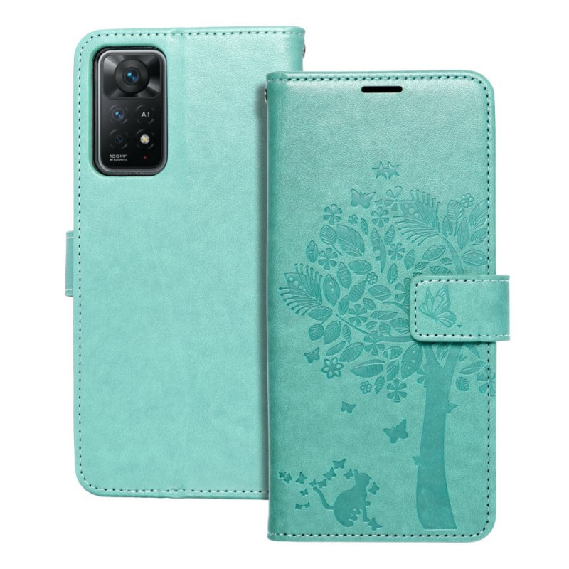 Peňaženkové puzdro MEZZO Book na XIAOMI Redmi Note 11 Pro Strom  Zelený