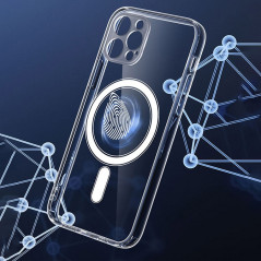 Kryt Clear Mag Cover na Apple iPhone 12 MagSAFE  Transparentný