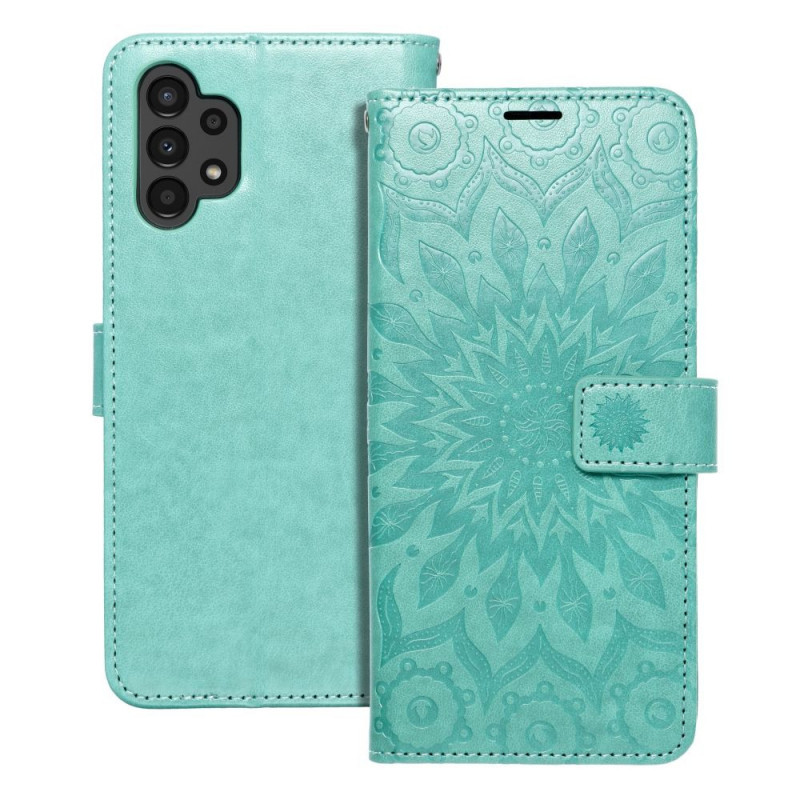 Peňaženkové puzdro MEZZO Book na Samsung Galaxy A13 LTE Mandala  Zelený