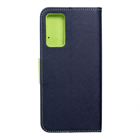 Peňaženkové puzdro Fancy Book na XIAOMI Redmi Note 11 Pro Námornícka modrá / Limetkovo zelený