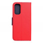 Peňaženkové puzdro Fancy Book na XIAOMI Redmi Note 11S Červený / Námornícka modrá