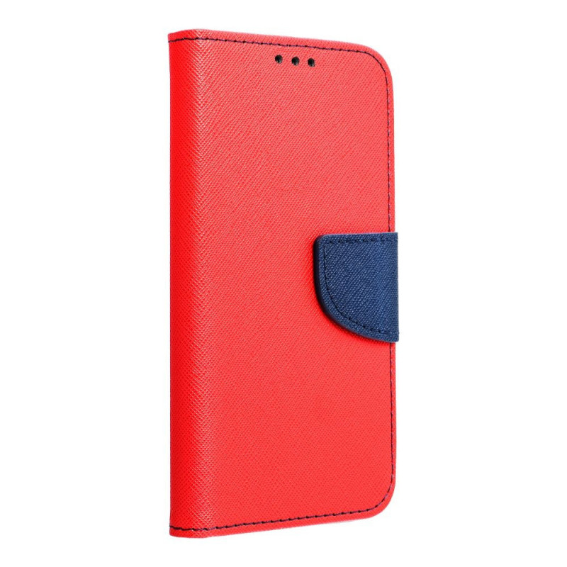 Peňaženkové puzdro Fancy Book na realme C31 Červený / Námornícka modrá