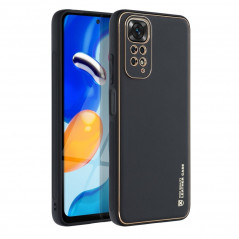 Kryt Leather na XIAOMI Redmi Note 11S Čierny
