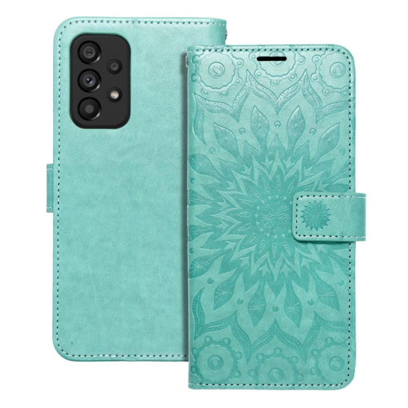 Peňaženkové puzdro MEZZO Book na Samsung Galaxy A53 5G Mandala  Zelený