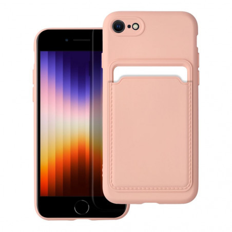 Kryt Card na Apple iPhone SE 2022 5G Ružový