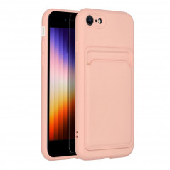 Kryt Card na Apple iPhone SE 2022 5G Ružový