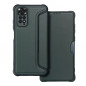 Peňaženkové puzdro Razor Book na XIAOMI Redmi Note 11S Uhlíkové vlákno, Karbónový vzor  Tmavo zelený
