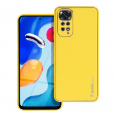 Kryt Leather na XIAOMI Redmi Note 11S Žltý