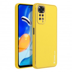 Kryt Leather na XIAOMI Redmi Note 11S Žltý