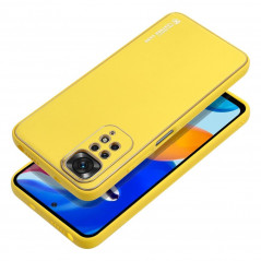Kryt Leather na XIAOMI Redmi Note 11S Žltý